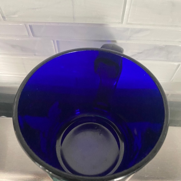 Ben & Jerry’s. Vermont. ice cream. Glass coffee mug. Blue. - Picture 5 of 5